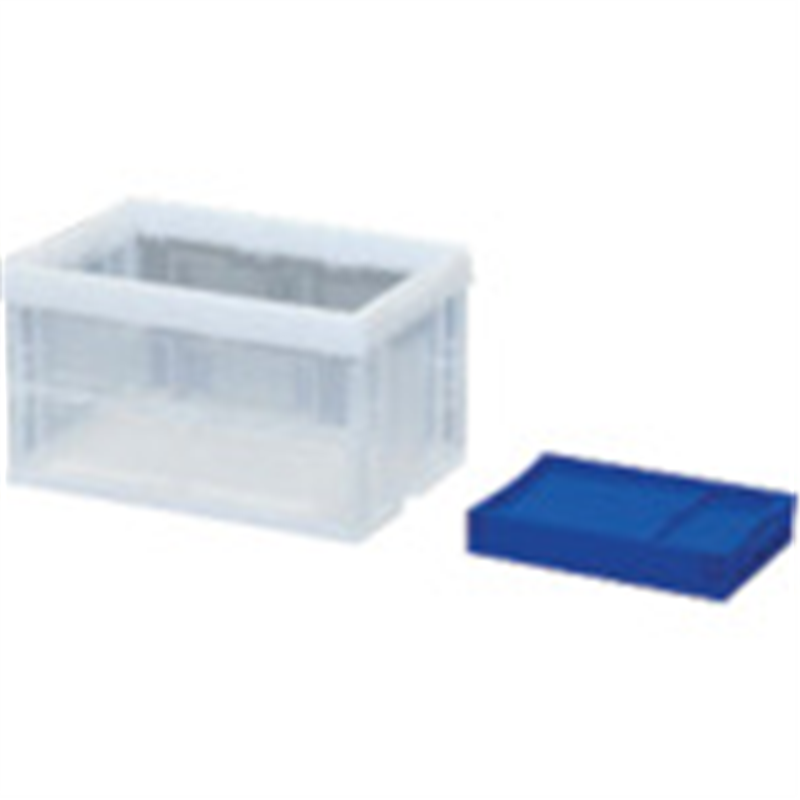 IRIS 556619 ハード折りたたみコンテナ HDOC-50L クリア 1個（ご注文単位1個）【直送品】