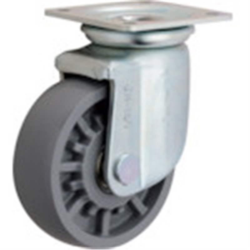 イノアック 重荷重用低始動車輪 エラストマー車輪 旋回金具付 Φ150 1個（ご注文単位1個）【直送品】