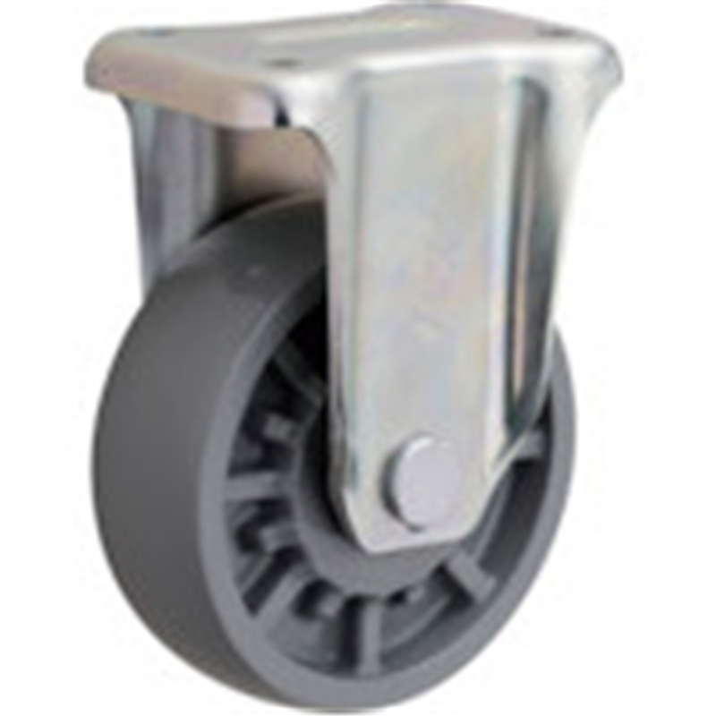 イノアック 低始動・高耐久エラストマー車輪 200径 固定金具付 1個（ご注文単位1個）【直送品】