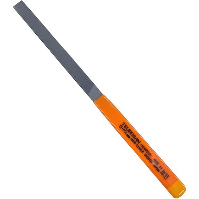 ツボサン 単目ヤスリ 10本組 平 細目 1組（ご注文単位1組）【直送品】