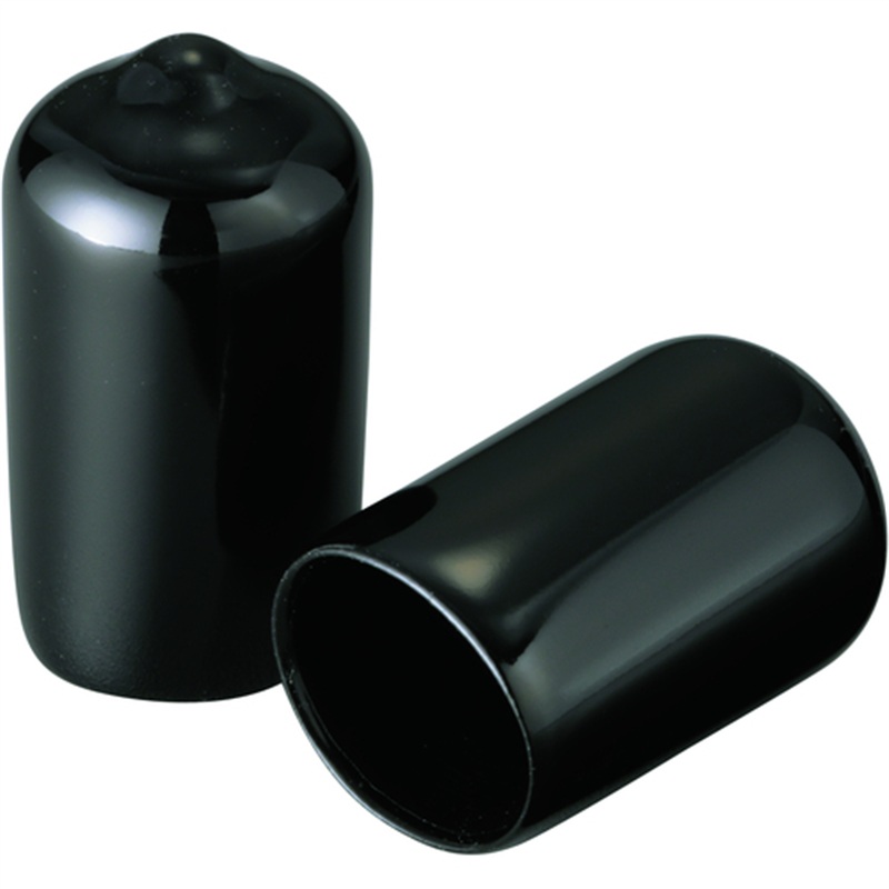 IWATA 保護キャップ 丸 (10個入) 黒 1パック（ご注文単位1パック）【直送品】