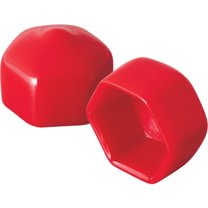 IWATA 保護キャップ 六角ボルト頭用 (10個入) 赤 1袋（ご注文単位1袋）【直送品】