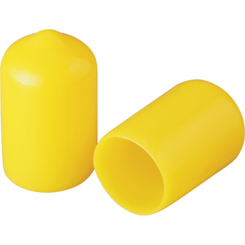IWATA 保護キャップ 丸 (100個入) 黄 1パック（ご注文単位1パック）【直送品】