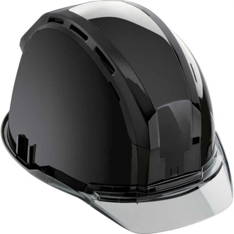 タジマ ヘルメット セフメット(セフ取付溝付ヘルメット) ブラック スモーク 1個（ご注文単位1個）【直送品】