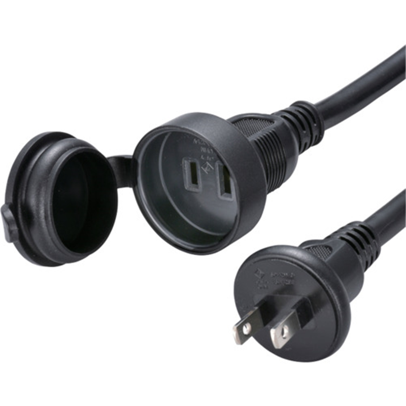 OHM 防雨型作業用フタ付きコード1口5m黒   1個（ご注文単位1個）【直送品】