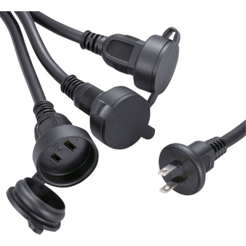 OHM 防雨型作業用フタ付コード3又2.5m黒  1個（ご注文単位1個）【直送品】