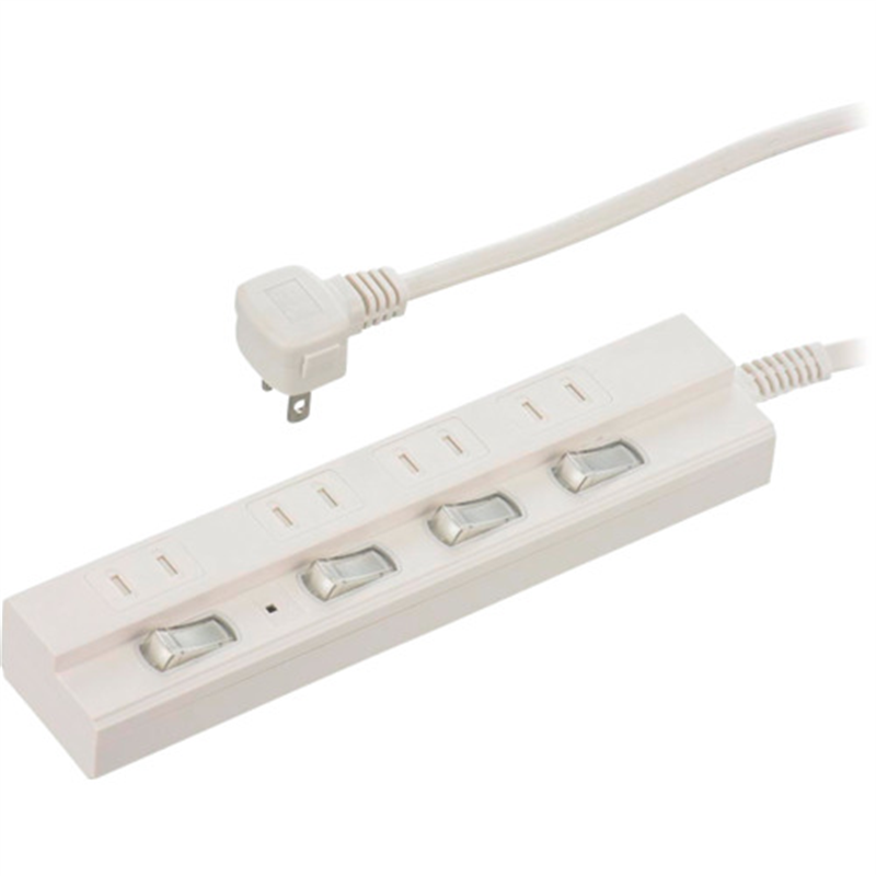 OHM 4口3m節電タップ雷ガード付22     1個（ご注文単位1個）【直送品】
