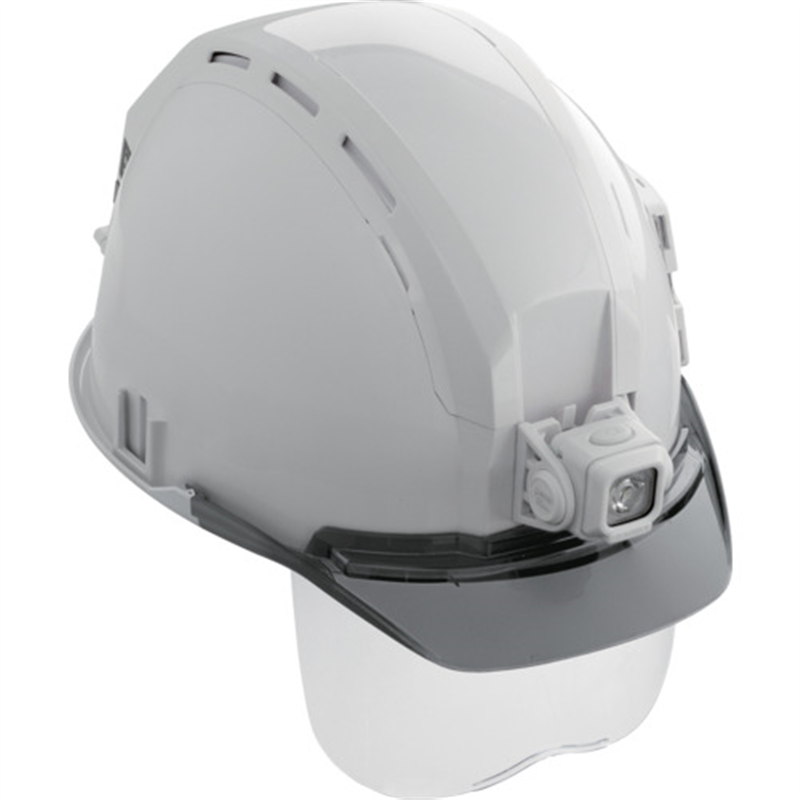 タジマ ヘルメット セフメット(セフ取付溝付ヘルメット) ベーシックセット ED ホワイト シールド付 1セット（ご注文単位1セット）【直送品】