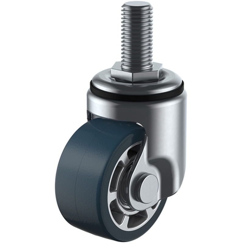 ユーエイ ねじ込み式 自在 低床キャスター ウレタン 車輪径65mm  Hタイプ HT型 ネジ寸法M16×40ピッチ2 1個（ご注文単位1個）【直送品】