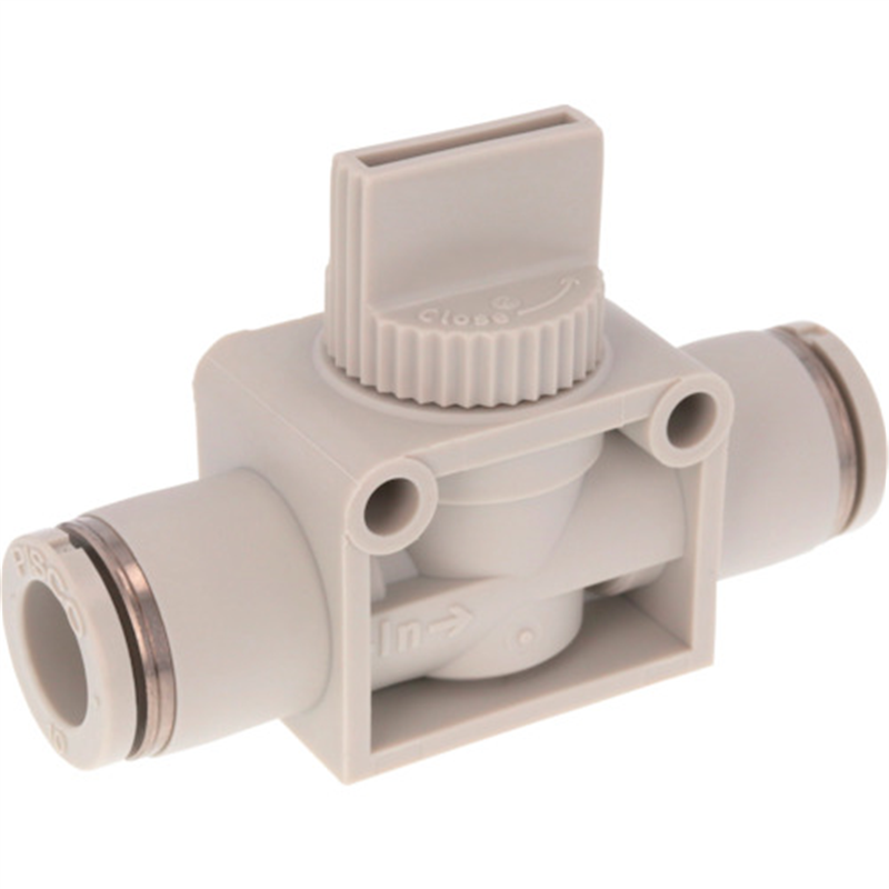 PISCO ハンドバルブ ユニオンストレート 2方弁タイプ 1個（ご注文単位1個）【直送品】