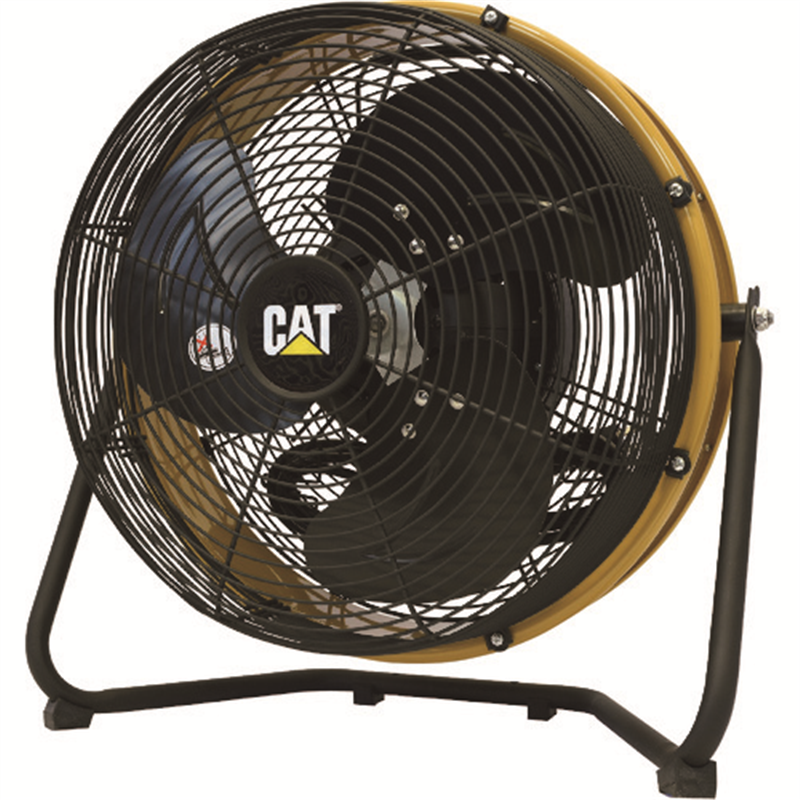 CAT 工場扇 35cm(壁・床タイプ)羽根軸180°半転機能付 イエロー 1台（ご注文単位1台）【直送品】