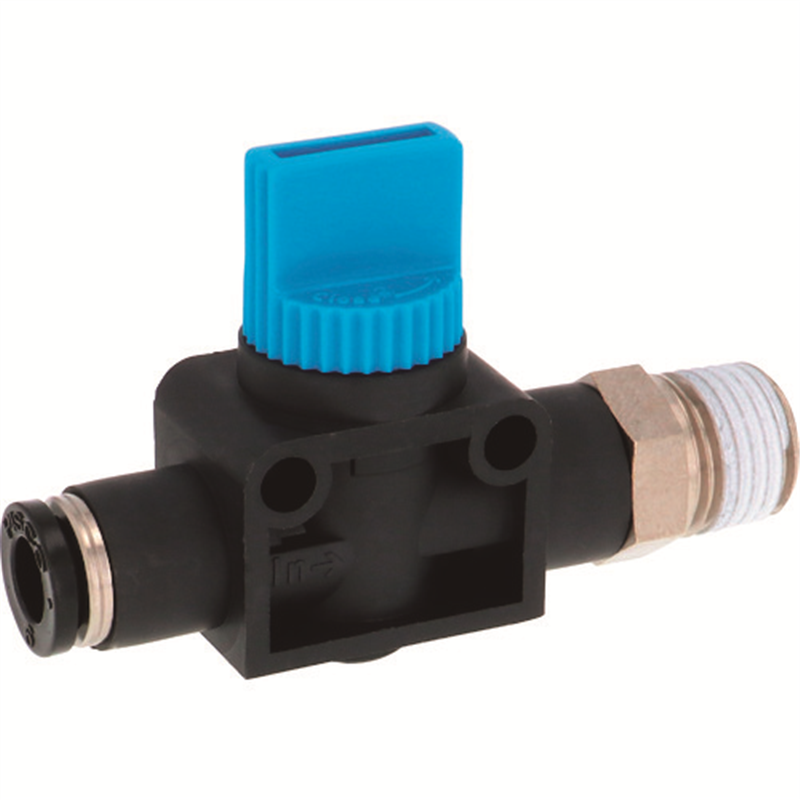 PISCO ハンドバルブ ストレートA2方弁チューブ6出力R3/8 1個（ご注文単位1個）【直送品】