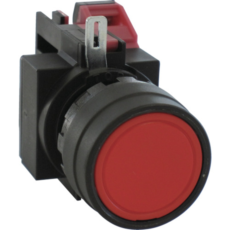 IDEC Φ22丸平形押しボタンスイッチ 1個（ご注文単位1個）【直送品】