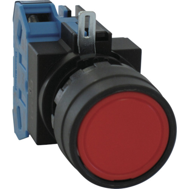 IDEC Φ22丸平形押しボタンスイッチ 1個（ご注文単位1個）【直送品】