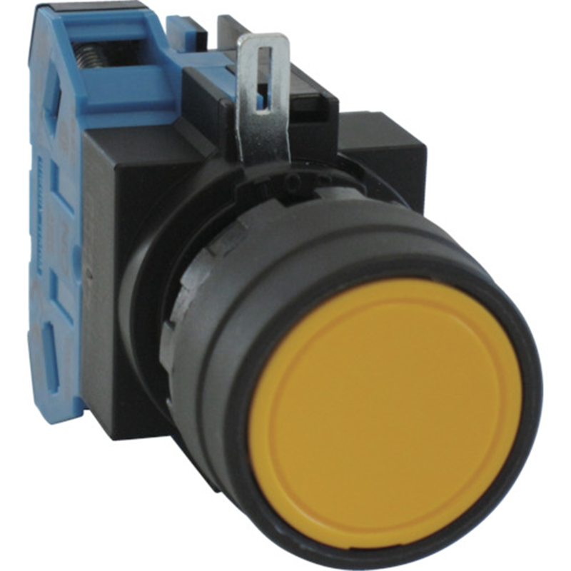 IDEC Φ22丸平形押しボタンスイッチ 1個（ご注文単位1個）【直送品】