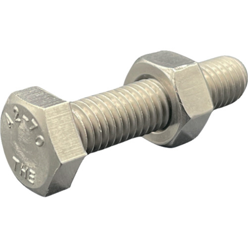 HIーLEAD 六角ボルト・ナット(本体規格/新JIS) A2-70 SUS304/ステンレス M16X50L ピッチ2.0 全ねじ スタイル1ナット 1組（ご注文単位1組）【直送品】