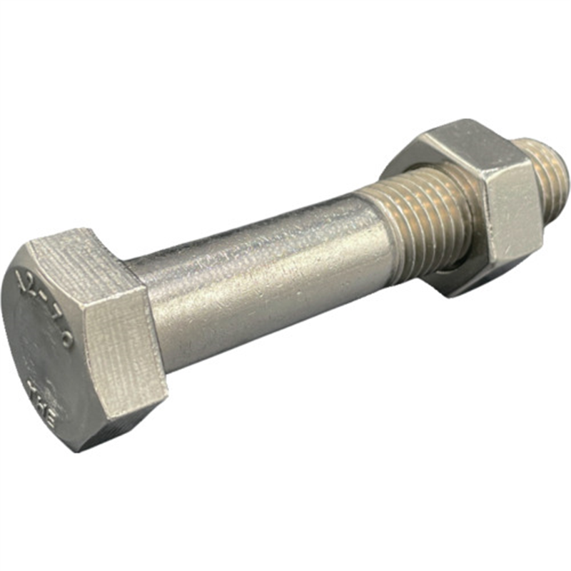 HIーLEAD 六角ボルト・ナット(本体規格/新JIS) A2-70 SUS304/ステンレス M20X110L ピッチ2.5 半ねじ スタイル1ナット 1組（ご注文単位1組）【直送品】