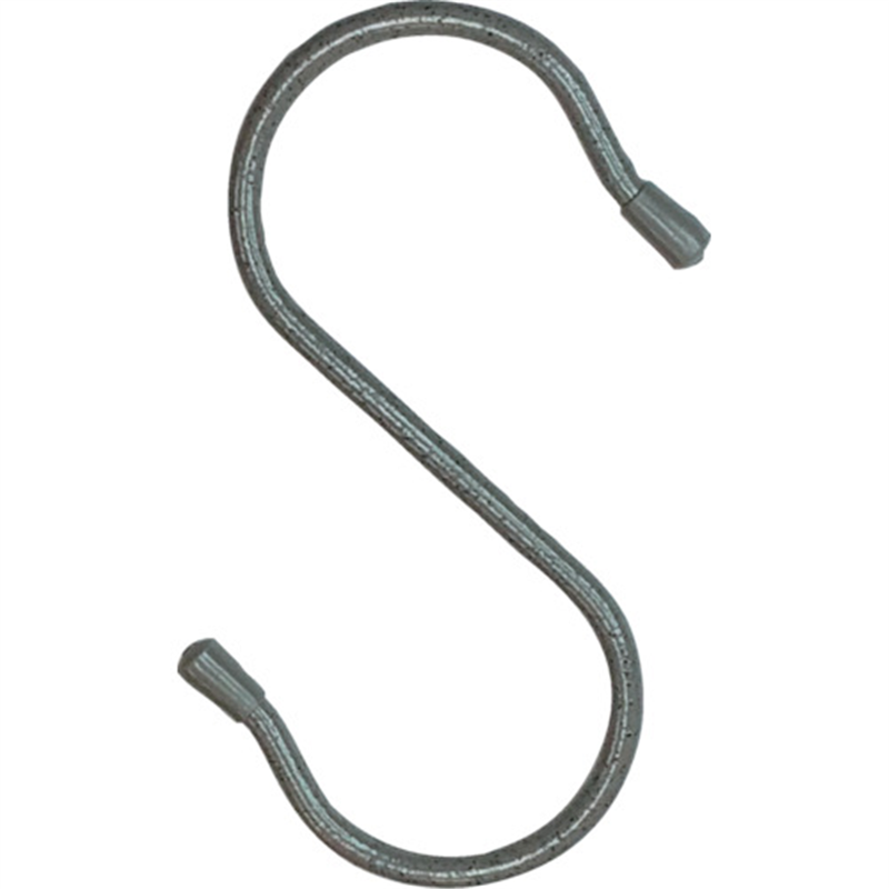 ニッサチェイン 単管用フックS型 鉄ビニコートストーングレー 仕上径6mm(線径5mm) 150mm 20個入り 1箱（ご注文単位1箱）【直送品】