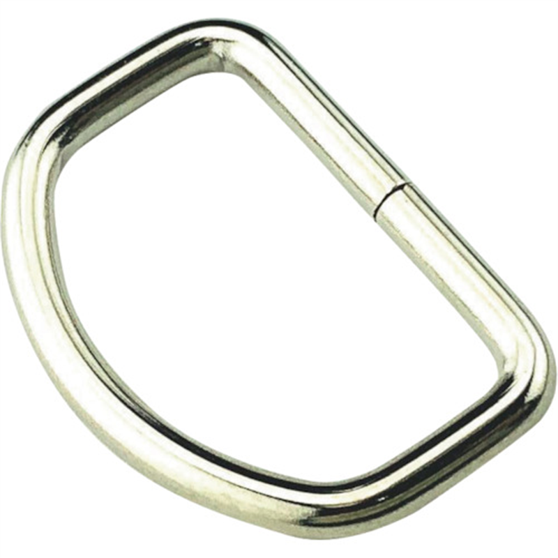 ユタカメイク 平ベルト金具 月カン 25mm幅用 (4個入り) 1袋（ご注文単位1袋）【直送品】