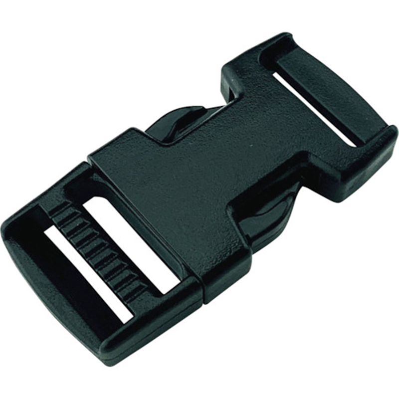 ユタカメイク 平ベルト金具 サイドリリースバックル 角型 20mm幅用 (1個入り) 1個（ご注文単位1個）【直送品】