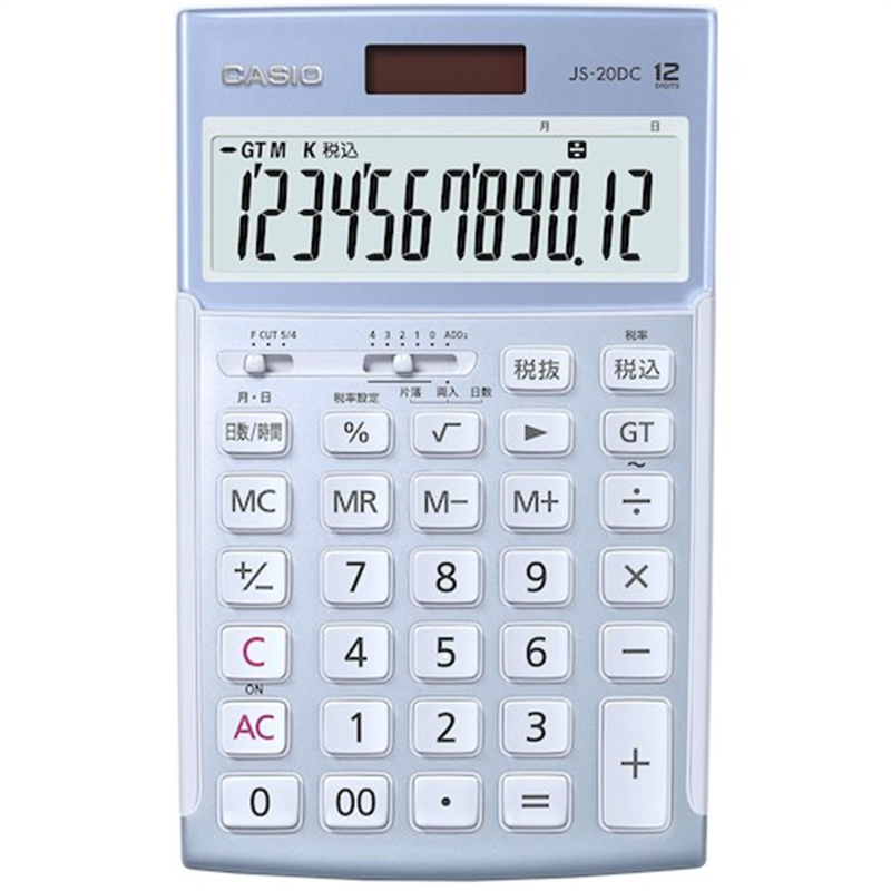 カシオ 本格実務電卓 ブルー 1台（ご注文単位1台）【直送品】