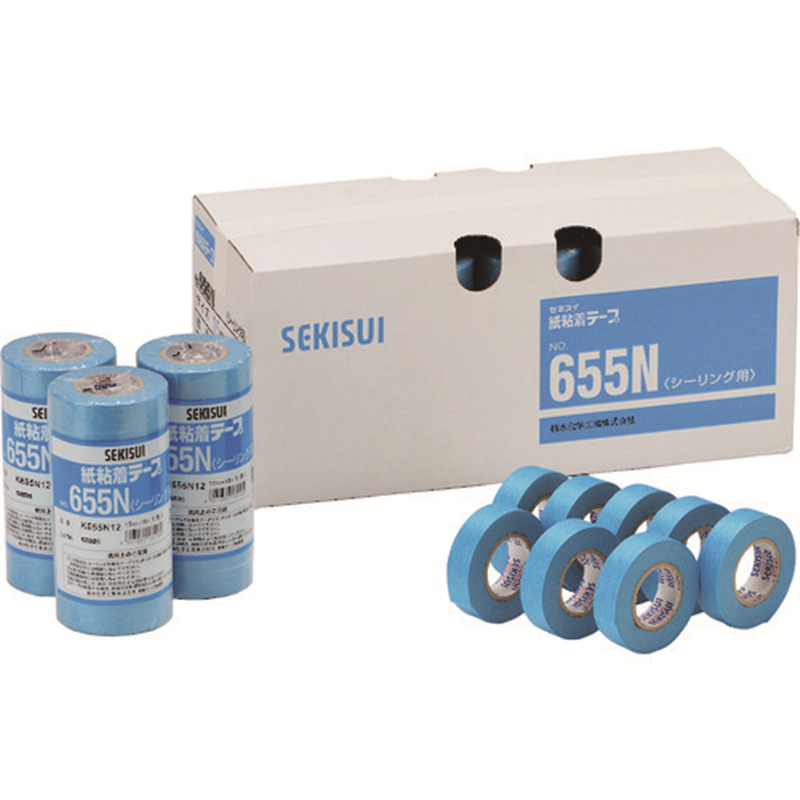 積水 和紙粘着テープ#655N シーリング用 15×18(1パック=8巻入) 1パック（ご注文単位1パック）【直送品】