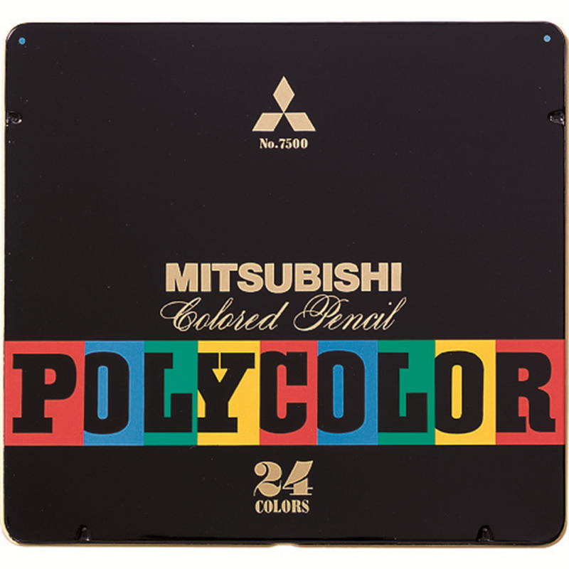 uni ポリカラー色鉛筆24色 1個（ご注文単位1個）【直送品】