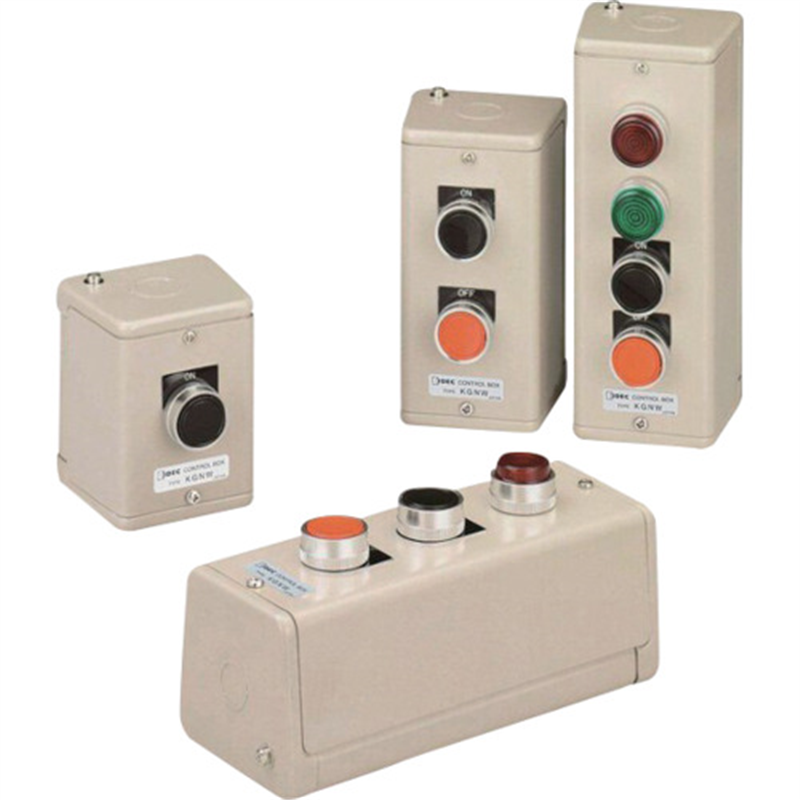 IDEC KGNW形コントロールボックス IP40 1点用 穴あり 1個（ご注文単位1個）【直送品】