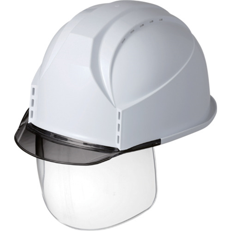 スミハット KKC3S型 帽体(スノーホワイト)・バイザー(グレースモーク)・シールド付き 1個（ご注文単位1個）【直送品】