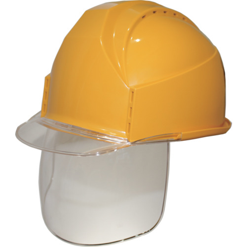 スミハット KKC3S型 帽体(キイロ)・バイザー(クリア)・シールド付き 1個（ご注文単位1個）【直送品】