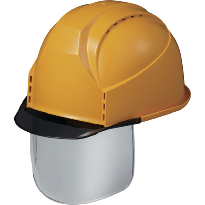 スミハット KKC3S型 帽体(キイロ)・バイザー(グレースモーク)・シールド付き 1個（ご注文単位1個）【直送品】