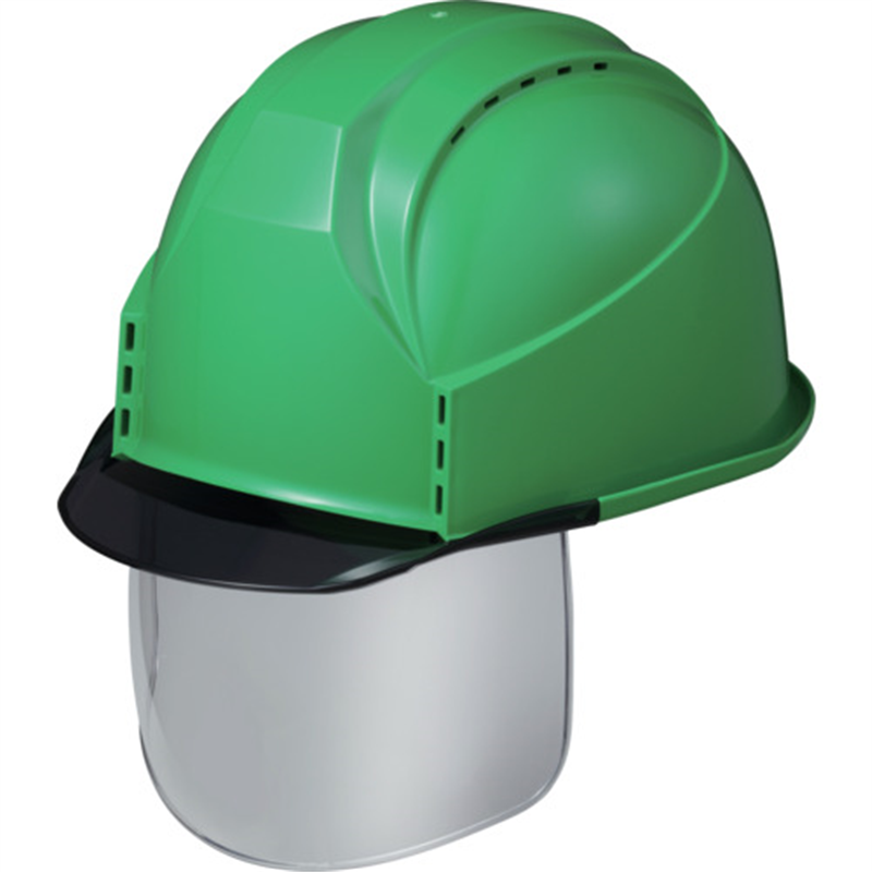 スミハット KKC3S型 帽体(ミドリ)・バイザー(グレースモーク)・シールド付き 1個（ご注文単位1個）【直送品】