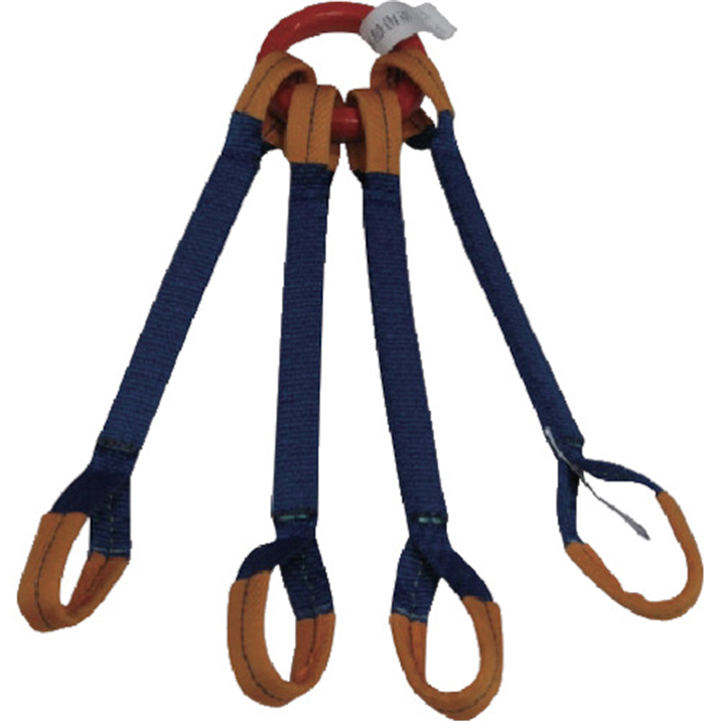 シライ ベルトスリング 金具付きシグナルスリング[[R上]] KQRE 2.0トン 長さ1.0m 1本（ご注文単位1本）【直送品】