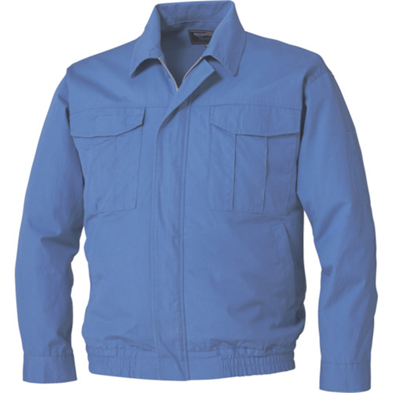 空調服 空調服[[R上]] 難燃長袖ブルゾン ウエアのみ ライトブルー M 1着（ご注文単位1着）【直送品】