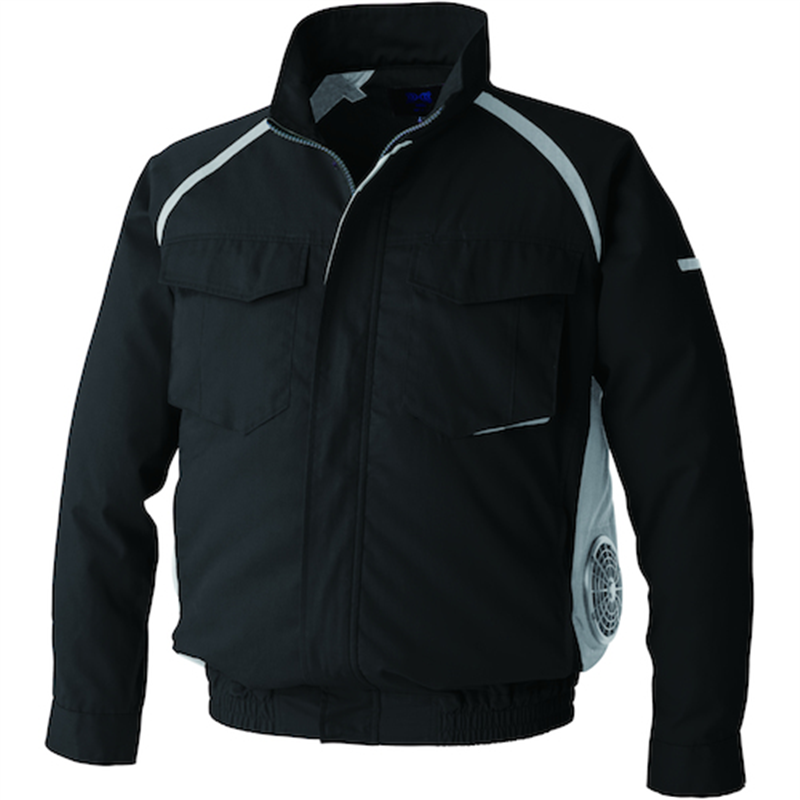 空調服 ファン付ウェア 空調服[[R下]] 長袖ブルゾン ウエアのみ クールブラック 5L 1着（ご注文単位1着）【直送品】