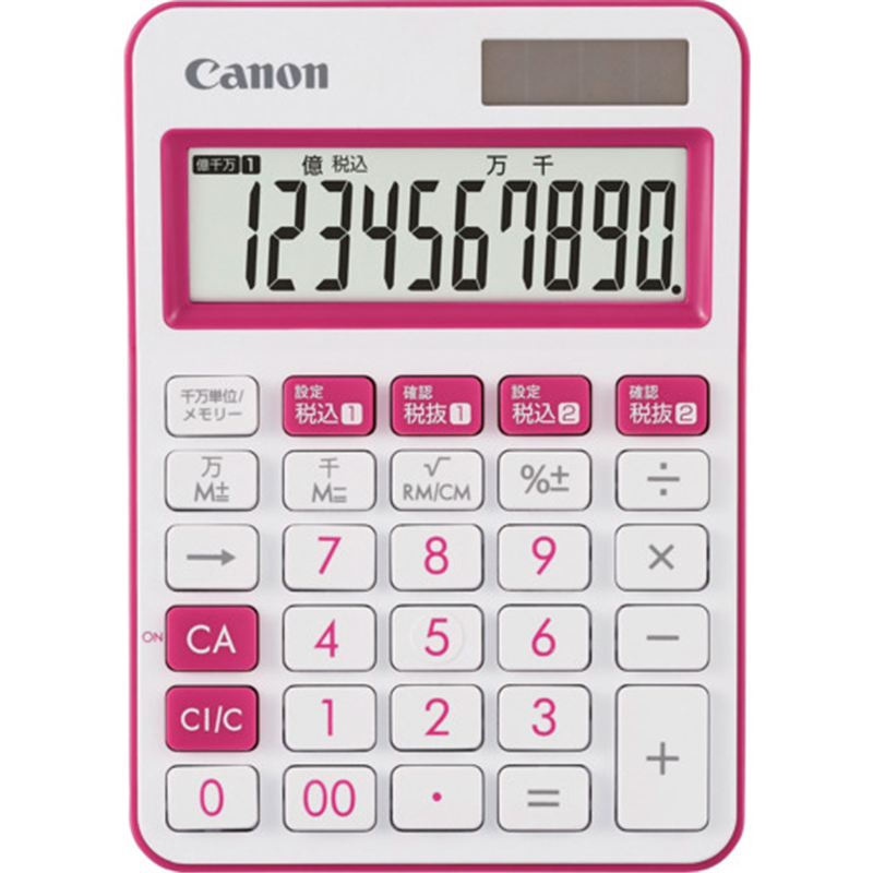 キヤノン 電卓 LS-105WUC-PK JPN SOB 1台（ご注文単位1台）【直送品】