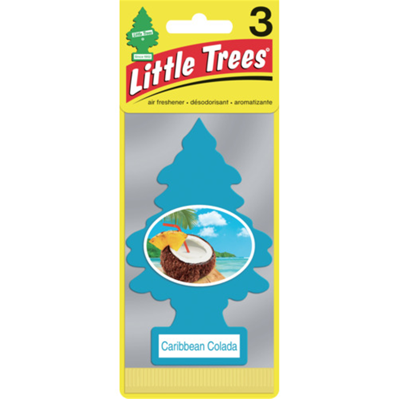 リトルツリーズ LT エアーフレッシュナー 3P -  Caribbean Colada(カリビアンコラーダ) 1パック（ご注文単位1パック）【直送品】
