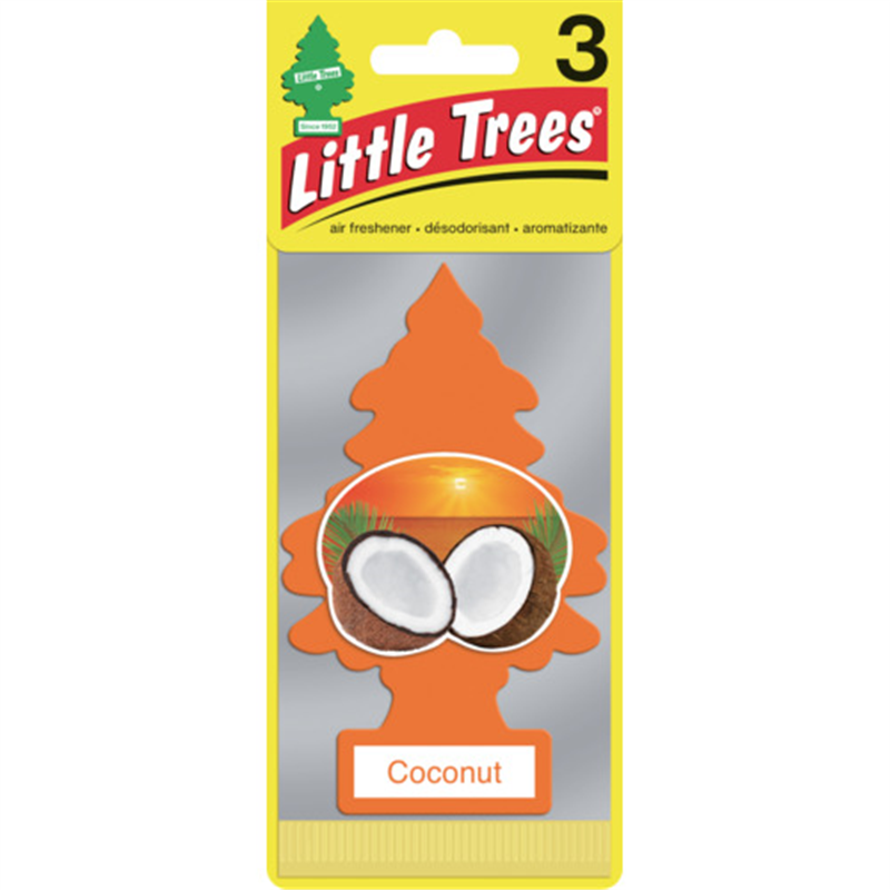 リトルツリーズ LT エアーフレッシュナー 3P - Coconut(ココナッツ) 1パック（ご注文単位1パック）【直送品】
