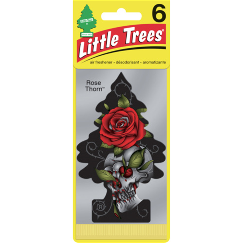 リトルツリーズ LT エアーフレッシュナー 6P - Rose Thorn(ローズソーン) 1パック（ご注文単位1パック）【直送品】