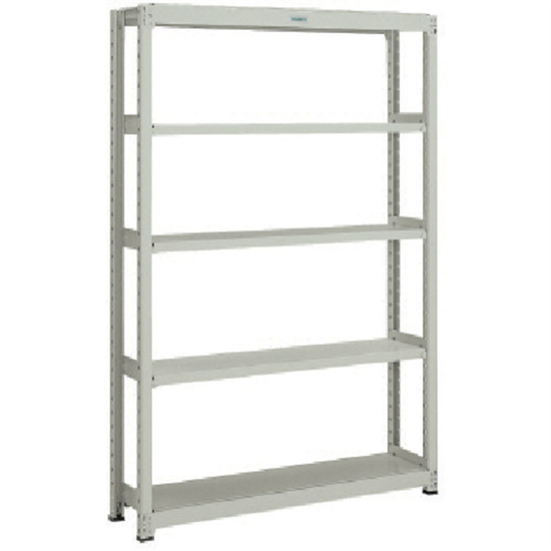 TRUSCO スチールラック M2型軽中量棚 1160X600XH1200 5段 単体 ネオグレー 1セット（ご注文単位1セット）【直送品】