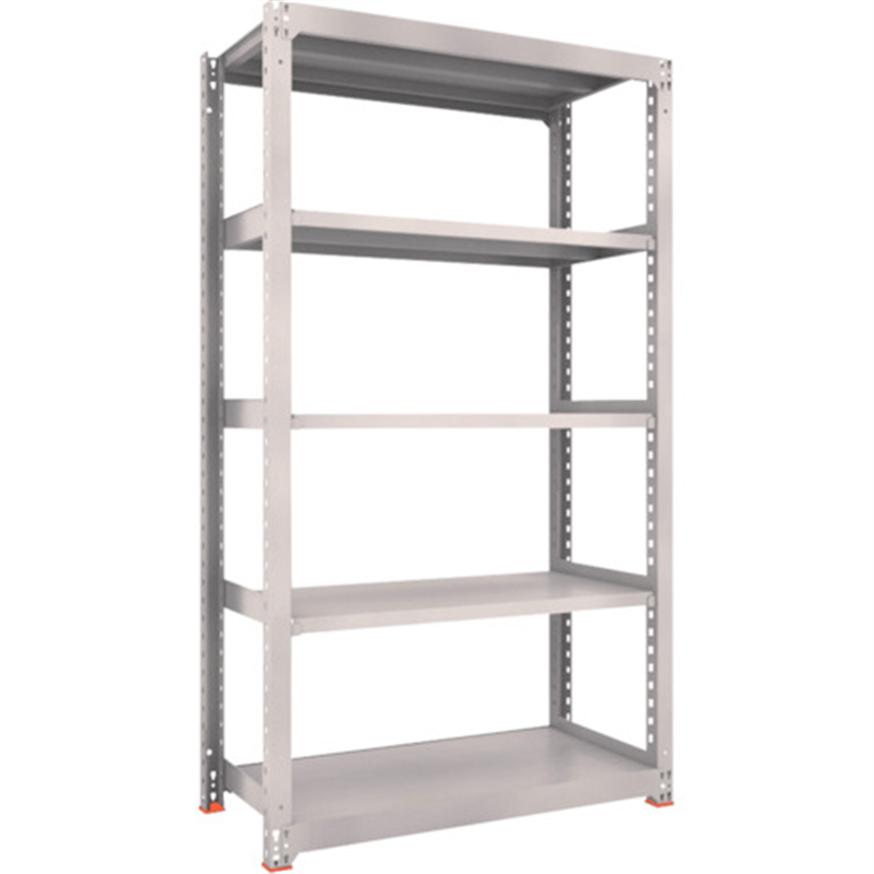 TRUSCO スチールラック M3型中量棚 1500X471XH2100 5段 単体 免震樹脂ベース付 ネオグレー 1台（ご注文単位1台）【直送品】