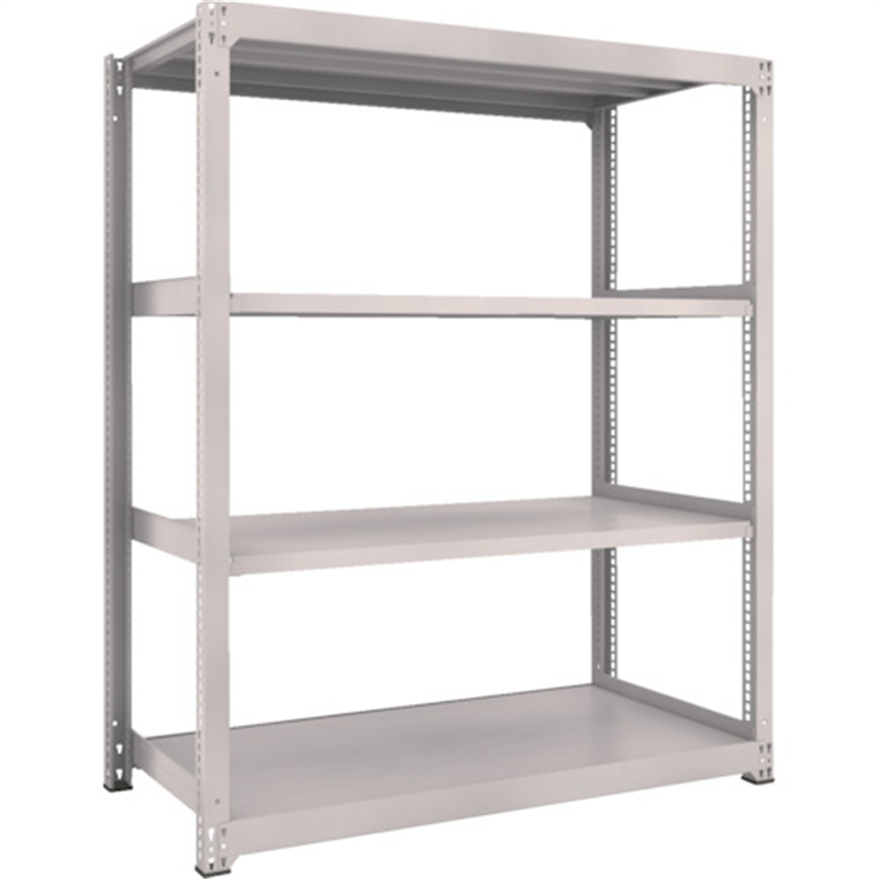 TRUSCO スチールラック M3型中量棚 1500X721XH2100 4段 単体 ネオグレー 1セット（ご注文単位1セット）【直送品】