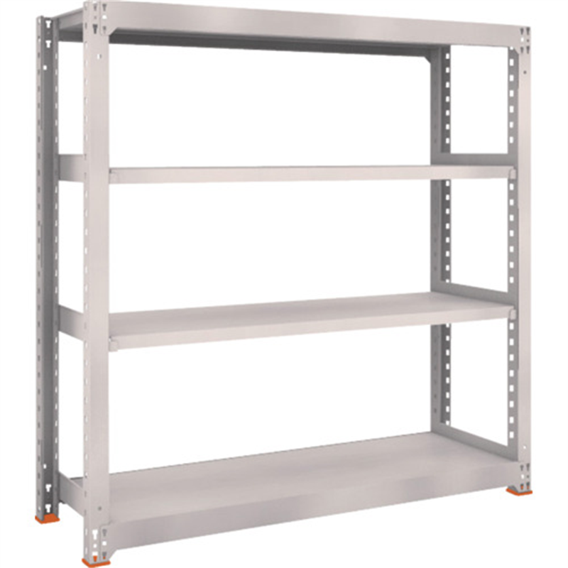 TRUSCO スチールラック M5型中量棚 1500×471×H1500 4段 単体 免震樹脂ベース付 ネオグレー ネオグレー 1台（ご注文単位1台）【直送品】