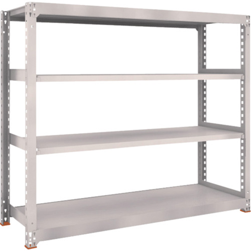 TRUSCO スチールラック M5型中量棚 1800×571×H1500 4段 単体 免震樹脂ベース付 ネオグレー ネオグレー 1台（ご注文単位1台）【直送品】