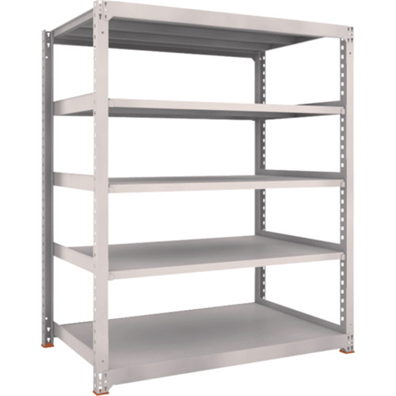 TRUSCO スチールラック M5型中量棚 1800×571×H1500 5段 単体 免震樹脂ベース付 ネオグレー ネオグレー 1台（ご注文単位1台）【直送品】