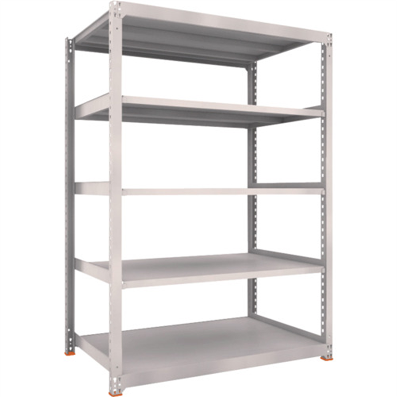 TRUSCO スチールラック M5型中量棚 1500X921XH2100 5段 単体 免震樹脂ベース付 ネオグレー ネオグレー 1台（ご注文単位1台）【直送品】