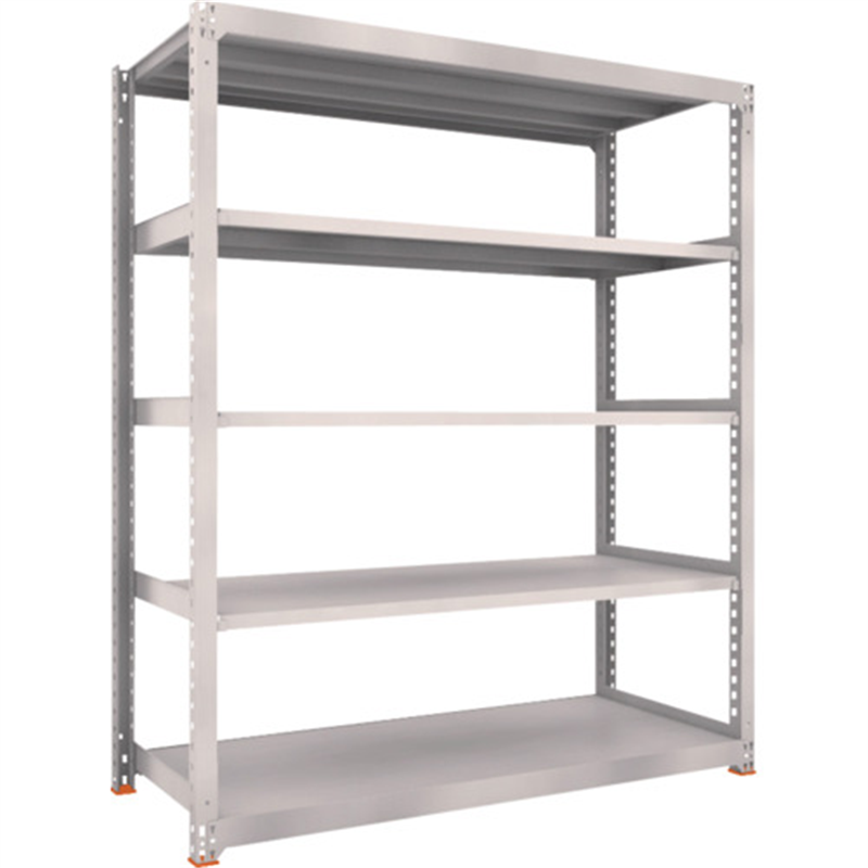 TRUSCO スチールラック M5型中量棚 1800X721XH2100 5段 単体 免震樹脂ベース付 ネオグレー ネオグレー 1台（ご注文単位1台）【直送品】