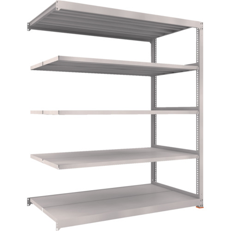 TRUSCO スチールラック M5型中量棚 1800X921XH2100 5段 連結 免震樹脂ベース付 ネオグレー ネオグレー 1台（ご注文単位1台）【直送品】