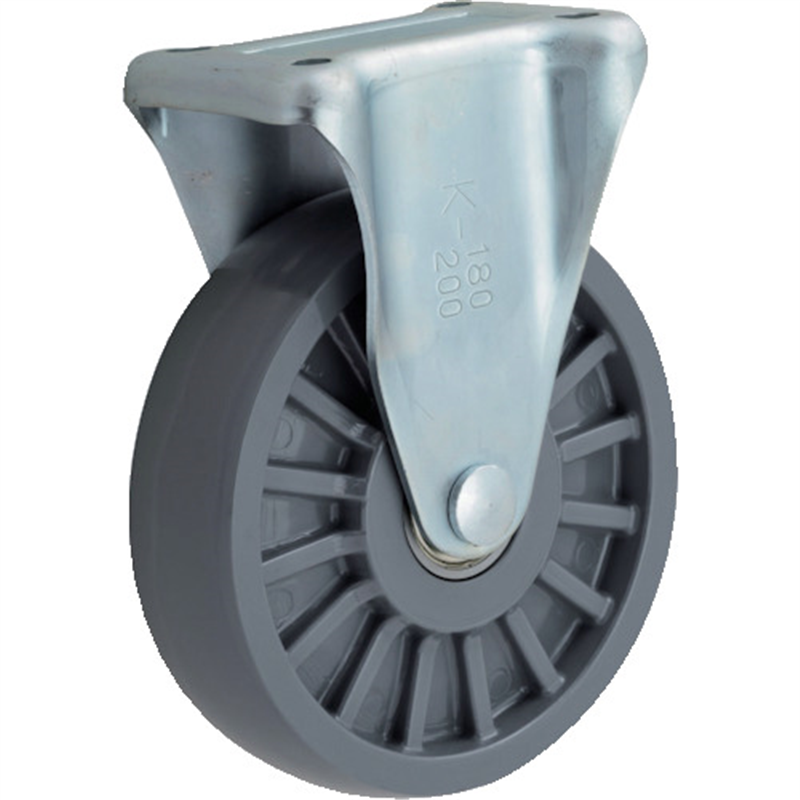 イノアック 低始動・高耐久キャスター 150径 エラストマー 固定金具付 1個（ご注文単位1個）【直送品】