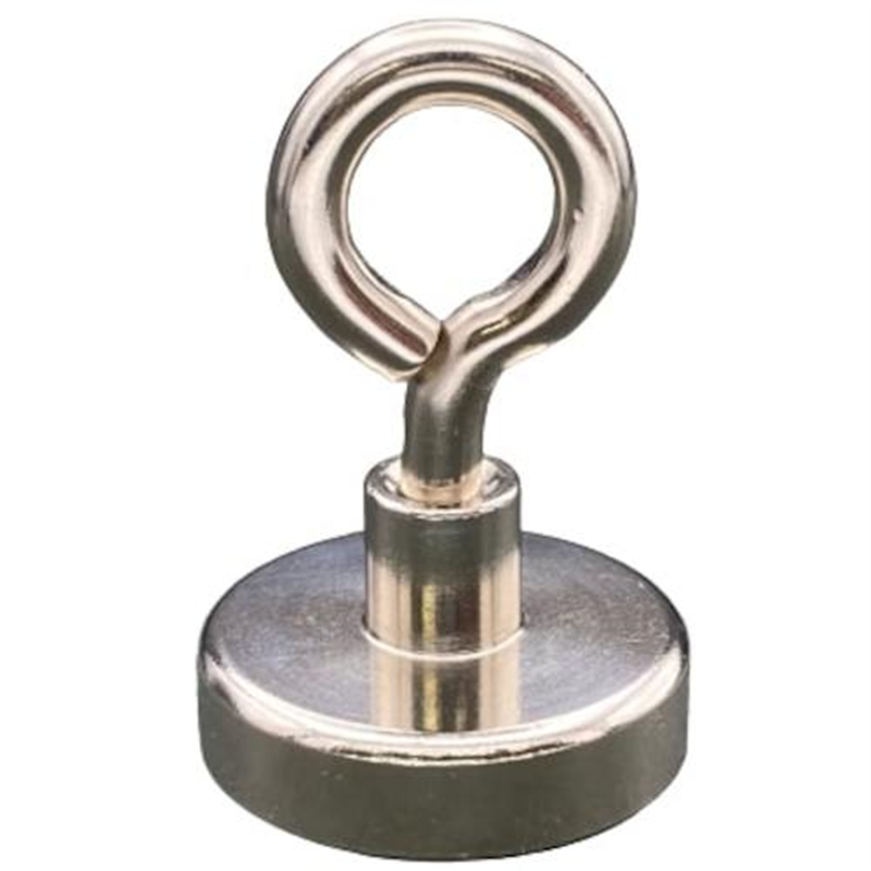 ラクテム 強力マグネット アイフック型 Φ32 ゴム付 1個（ご注文単位1個）【直送品】